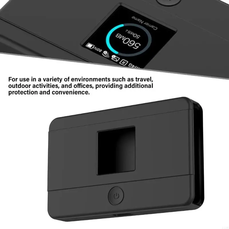 U2JE Travel Case for 4G Router M7350 Mobile Hotspot Router Protective Cover Soft Silicone Housing