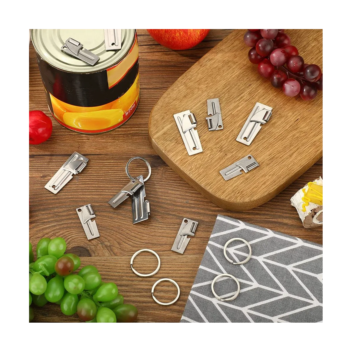 P-38 and P-51 Can Openers Stainless Steel Camping Can Opener Portable Can Opener for Kitchen Travel Camping