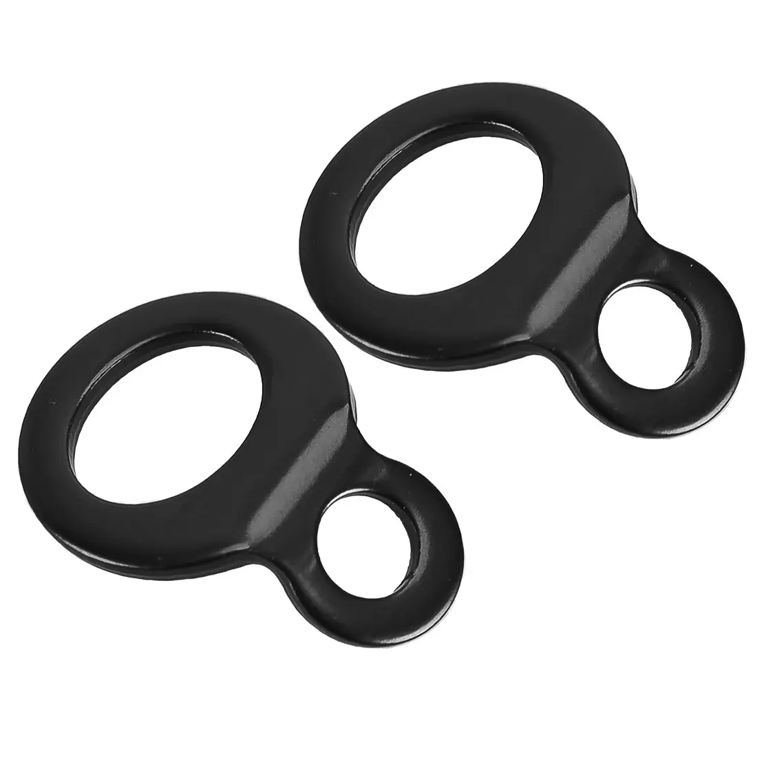 2Pcs Universal Tie Down Strap Ring Point Anchor Hook for Motorcycle Dirt Bike ATV UTV Black