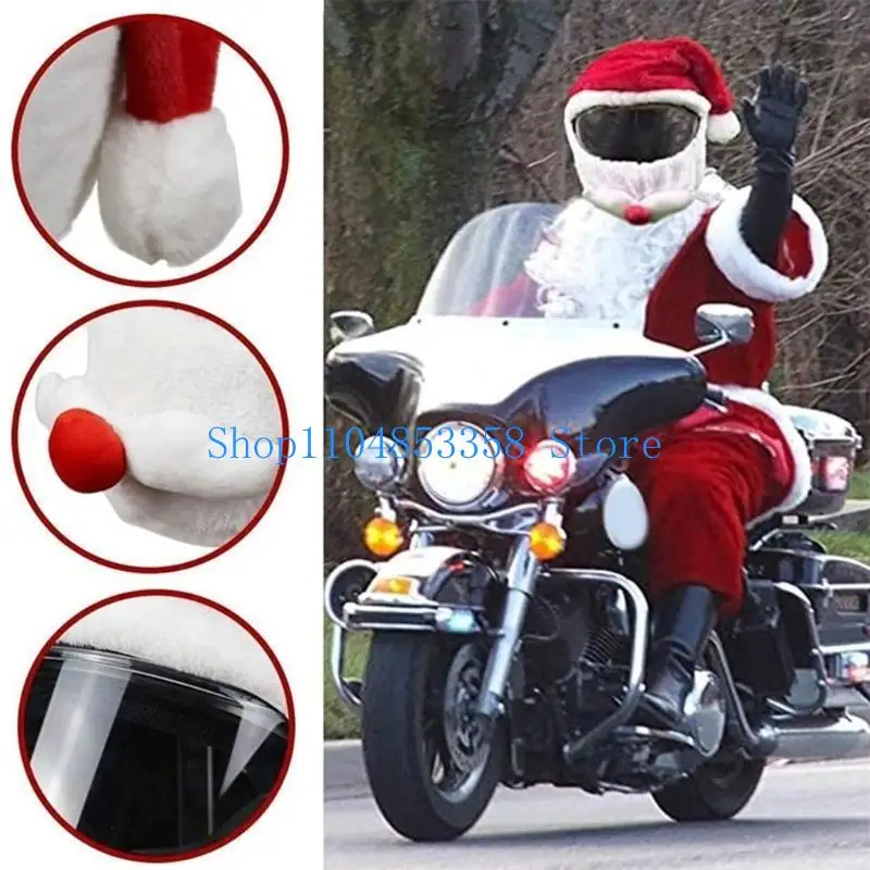 

652F Motorcycle Helmet Cover Cartoon Plush Helmets Hat Funny Helmet Protective for Ca