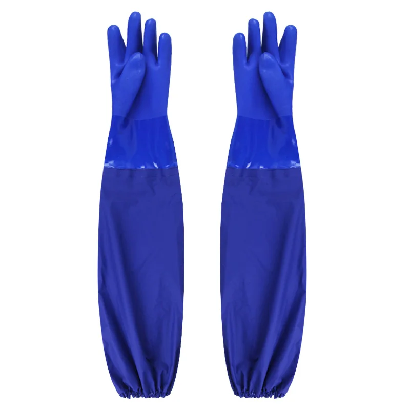 Thick Kitchen Clean Tools Protect Family Health Acid and Alkali Resistant Kitchen Tool Waterproof Long Rubber Gloves