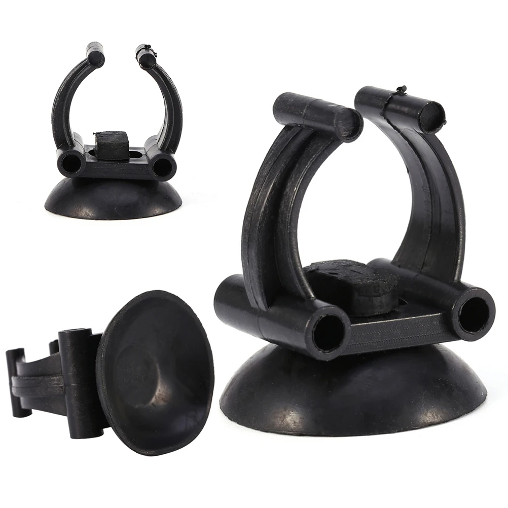 

30pcs Aquarium Suction Cups Resin Heating Rod Holder Fish Tank Tube Clip Strong Durable Easy Install For Aquarium Black