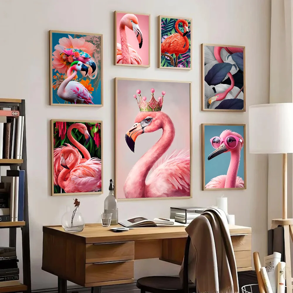 

Flamingo Cute Animal Classic Vintage Posters Vintage Room Home Bar Cafe Decor Nordic Home Decor
