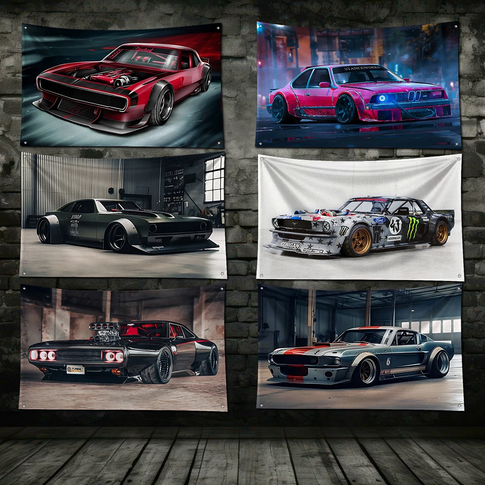 لافتة طباعة رقمية من البوليستر مقاس 3 × 5 أقدام كارسياس ميديكا دي هايتورس باور لتزيين جدران المرآب #1