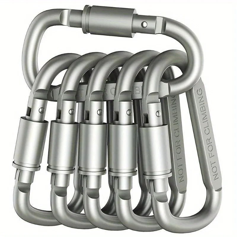 Tactical Carabiner Clips Hiking Supplies Climbing Accessories Survival Snap Hook Camping Equipment Carabiner for Keys Ring