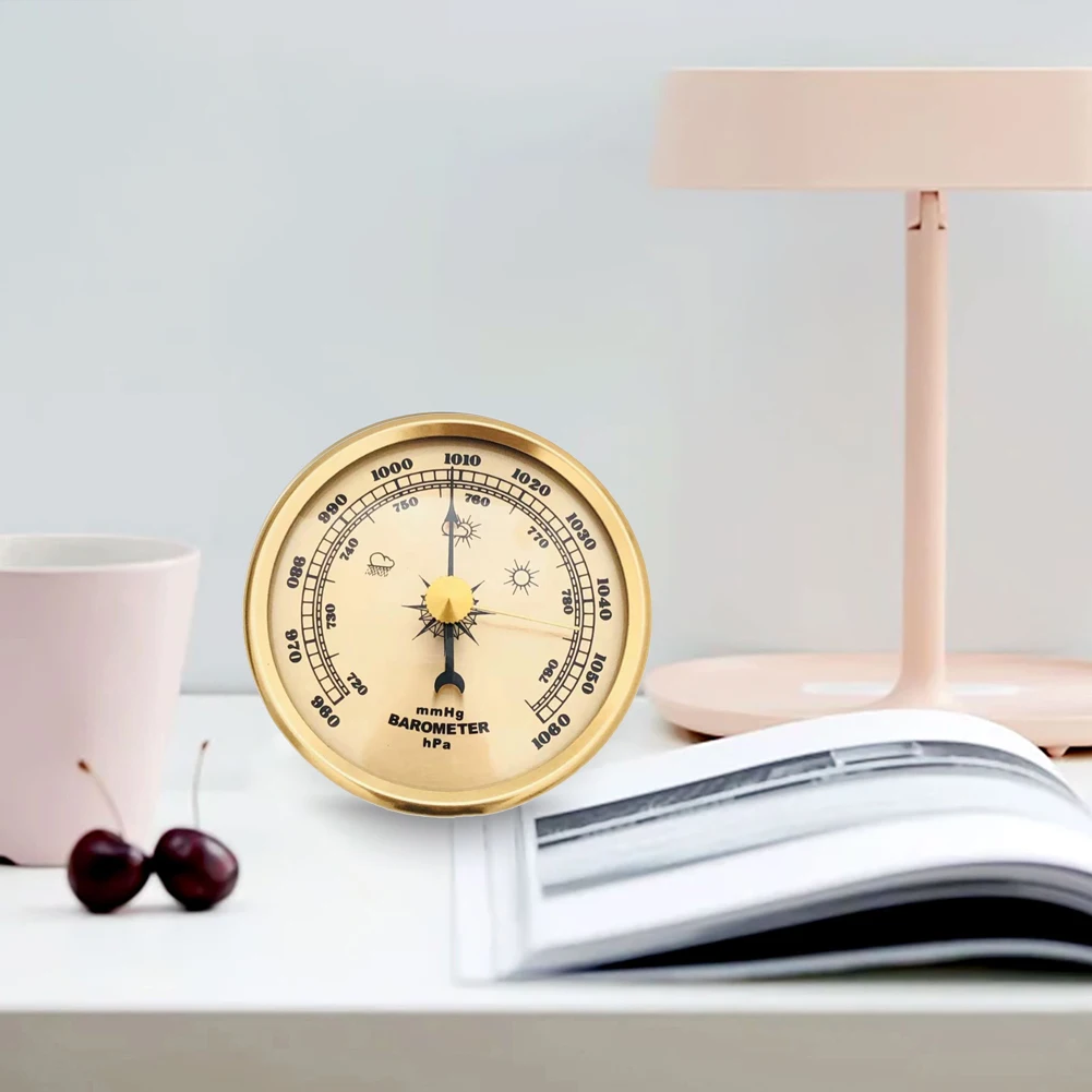Adjustable Barometer Barometer Indoor Measurement 70mm Accurate Environmental Pressure Gauge Adjustable Settings