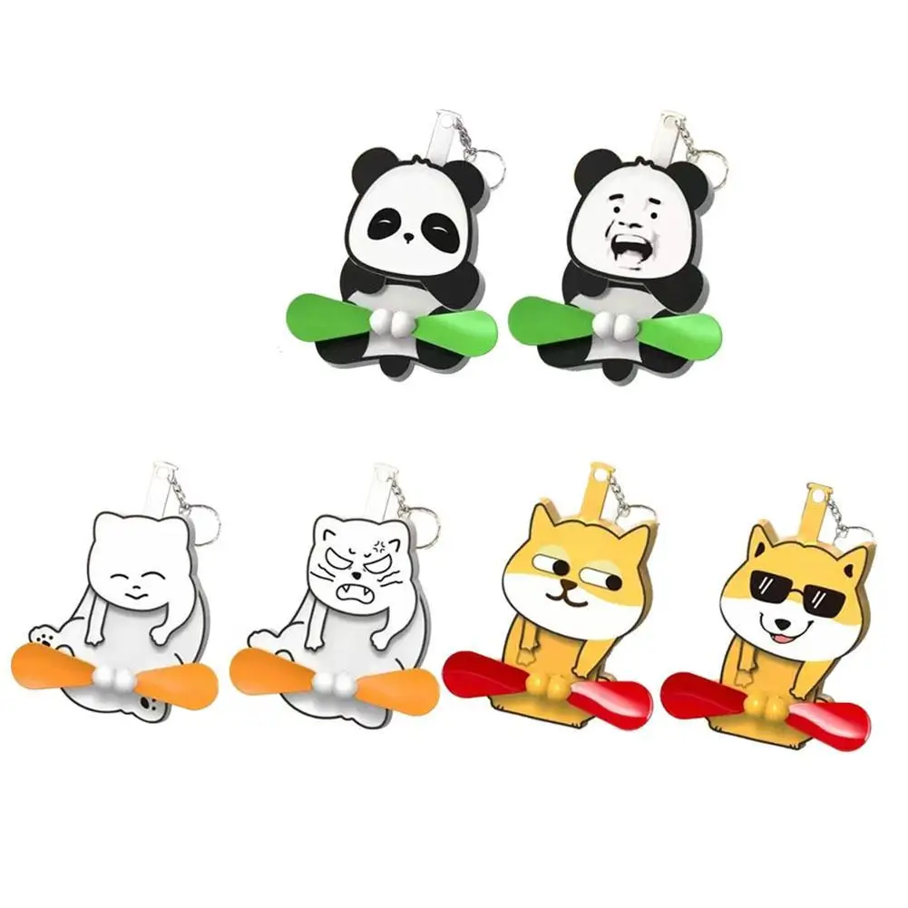 

Mischief Cat Keychain ABS Plastic Safe Blades Fidget Toy Funny Gift for Cat Lovers Teens Coworkers Children's Toys