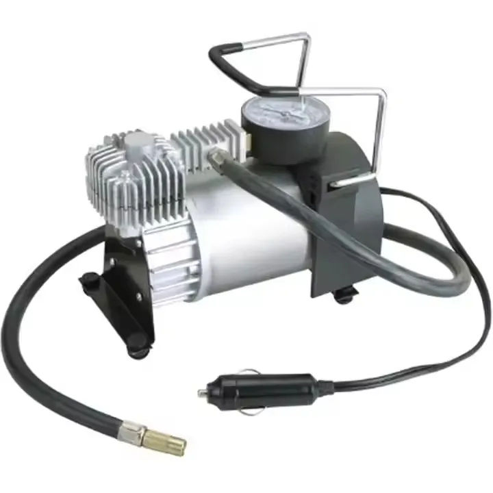 Mini 12V ABS Car Air Compressor Pump Portable Automatic Silent Tire Inflator Digital Gauge Light for Cars