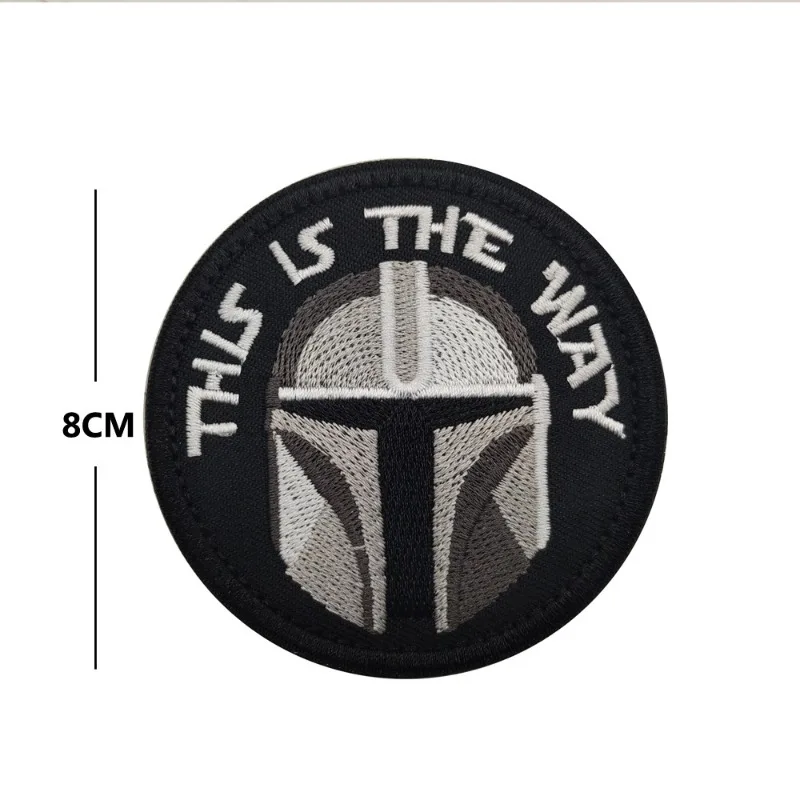 Star Wars Patch Mandalorian Embroidered Fabric Sticker Patch Clothing Iron Patch Velcro Armband DIY Clothing Decoration Clothing