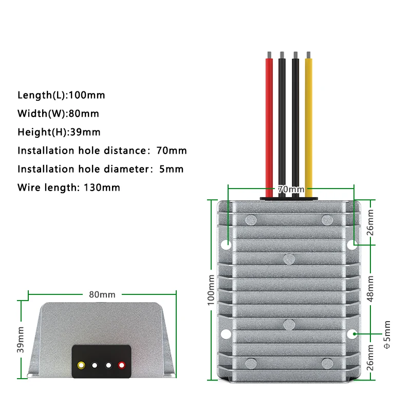 12V to 36V high-power DC power converter 12V to 48V DC booster 12V to 53VDC-DC transformer module 12V to 60V boost module 24V to