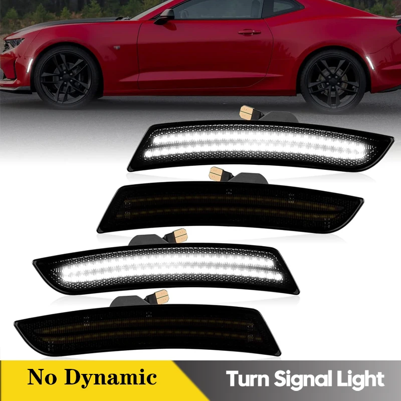 

4Pcs For Chevrolet Chevy Camaro 2016-2023 LED Front Rear Bumper Side Marker Lights Cadillac CTS ATS Car Accessories OEM#23169182