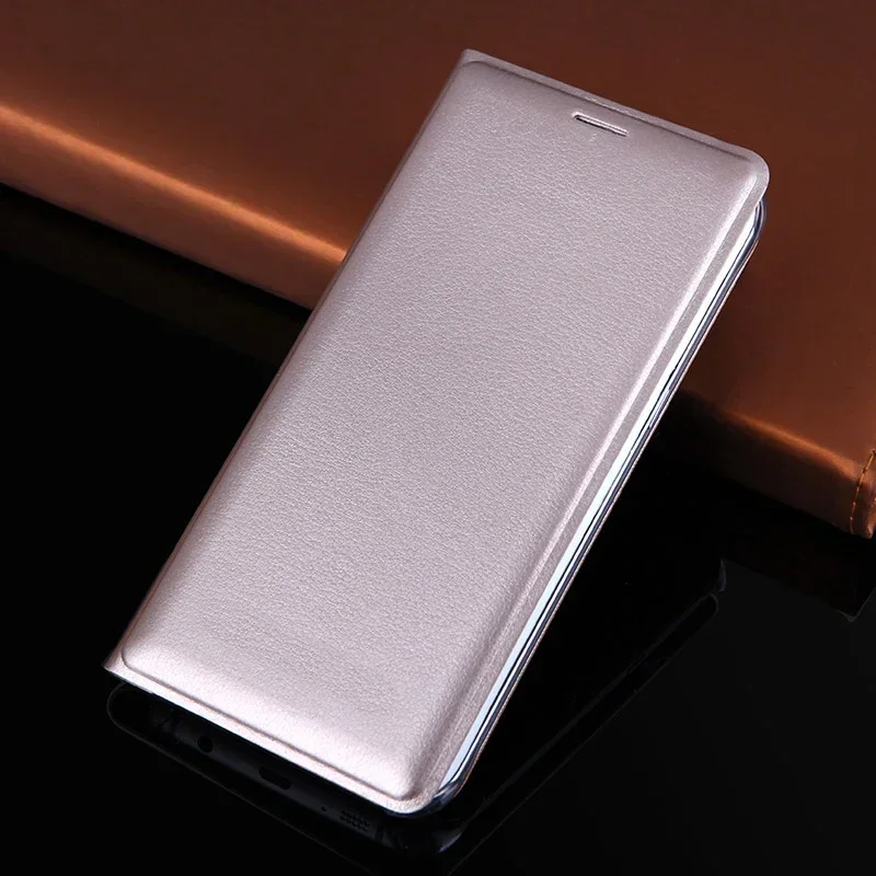 Slim Leather Wallet Case Flip Cover With Card Holder Phone Sleeve Bag For Samsung Galaxy S7 G930F G930H / S7Edge G935F G935H