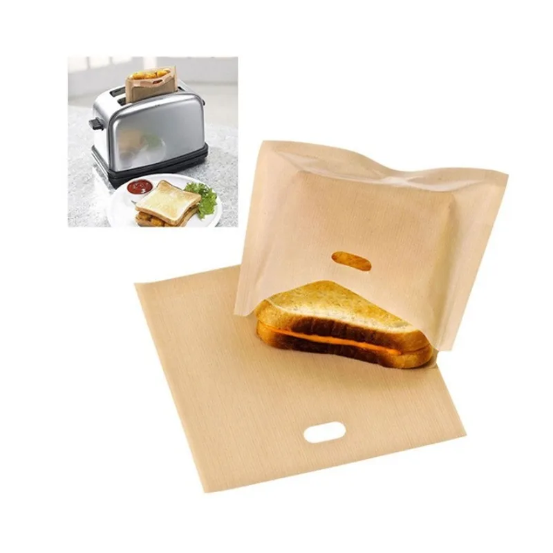 5 Stück Toasterbeutel, antihaftbeschichtete Beutel für gegrillten Käse, wiederverwendbare Brotbeutel, für Sandwiches, Paninis und Knoblauchtoast, Chicken Nuggets