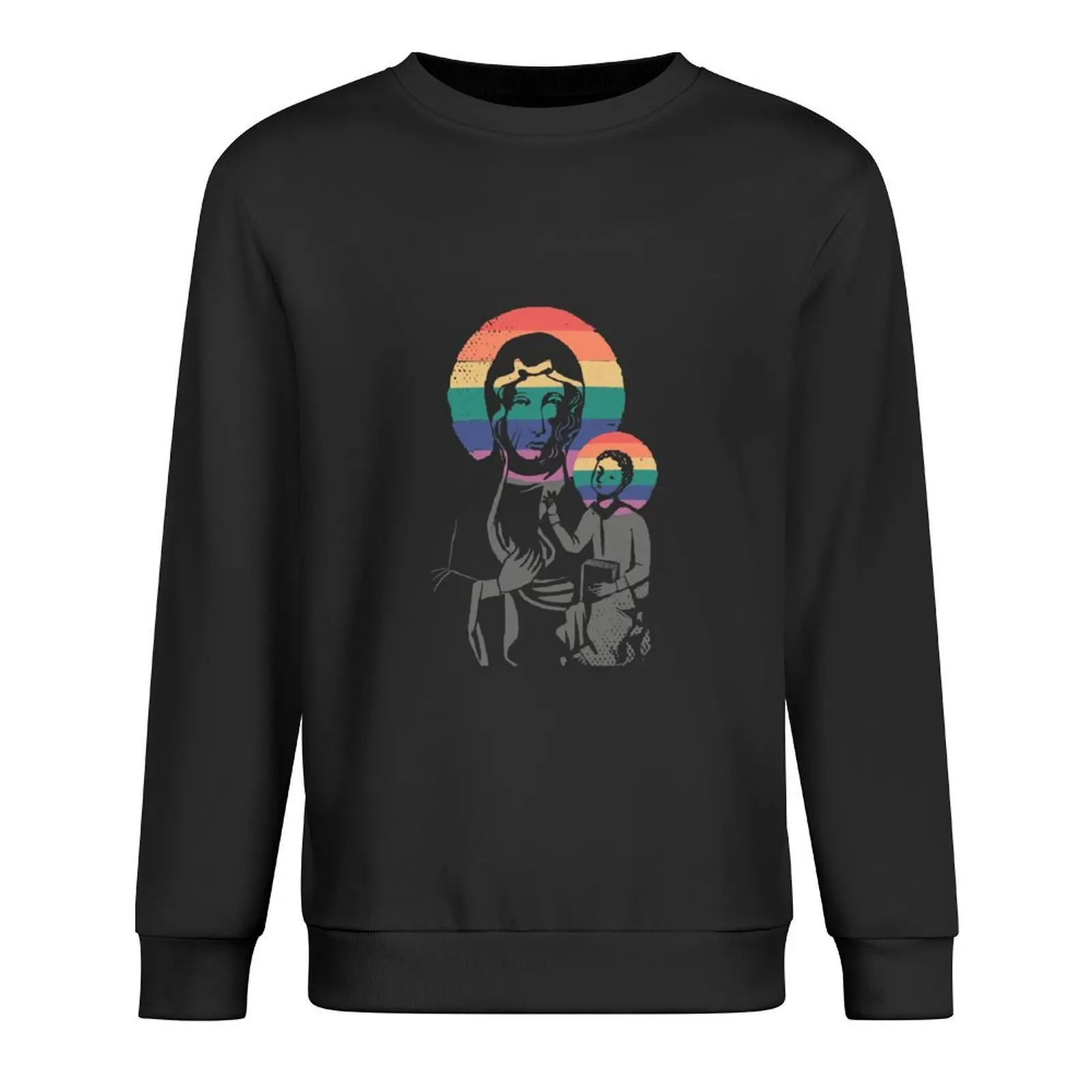 مريم العذراء مع قوس قزح - بلوفر LGBTQ Style ملابس رجالية معطف رياضي ملابس رجالية بلوزات جديدة