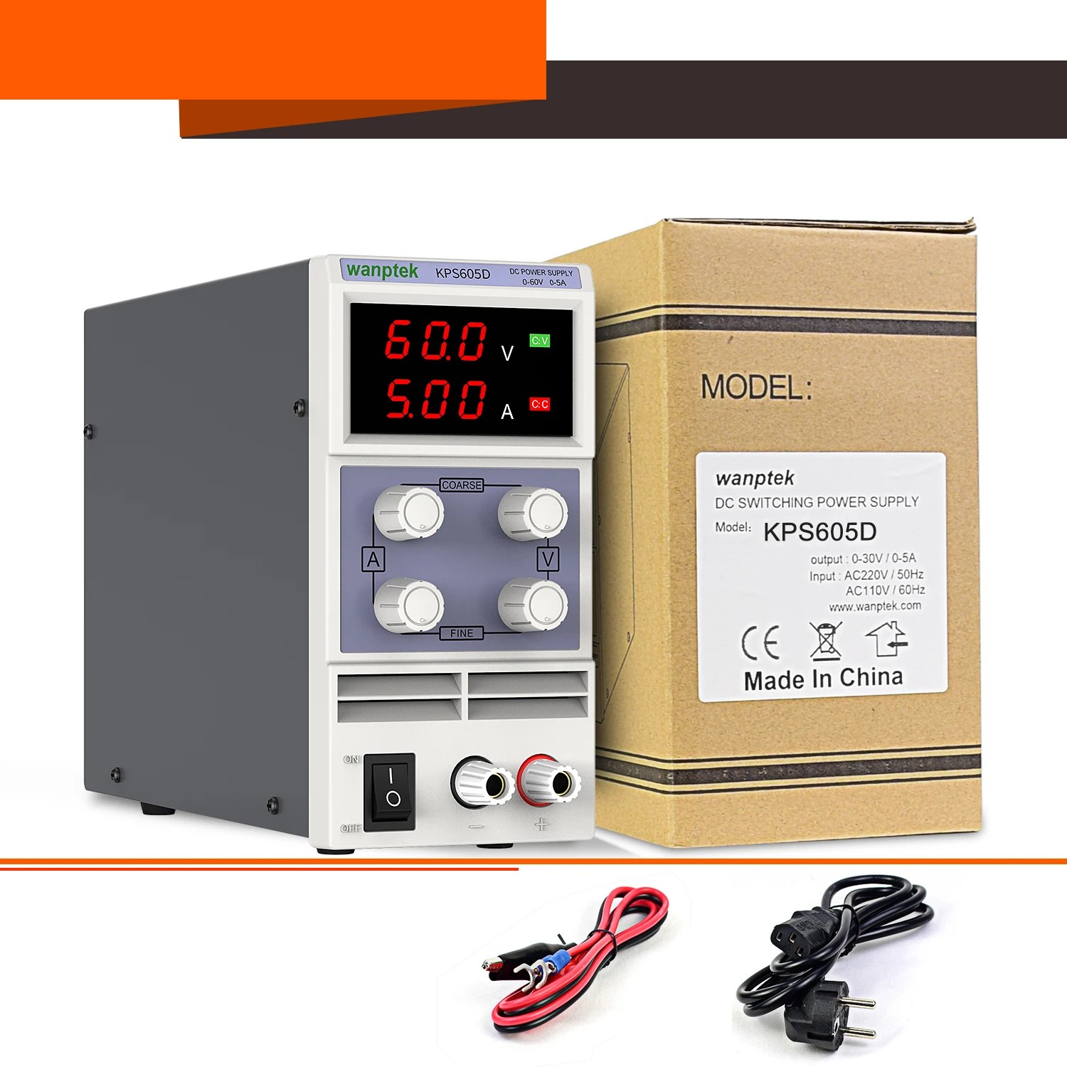 Power supply for junior high school students  KPS605D/3010D/3010DF/605DF 0~60V 0~10A 300W  Primary school teaching power supply