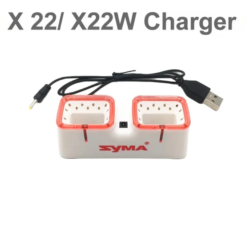 

SYMA X22 X22W USB Charger 7.4V 2S 2 In 1 Battery Charging Box Seat For RC Drone Quadcopter Original Charger Spare Parts