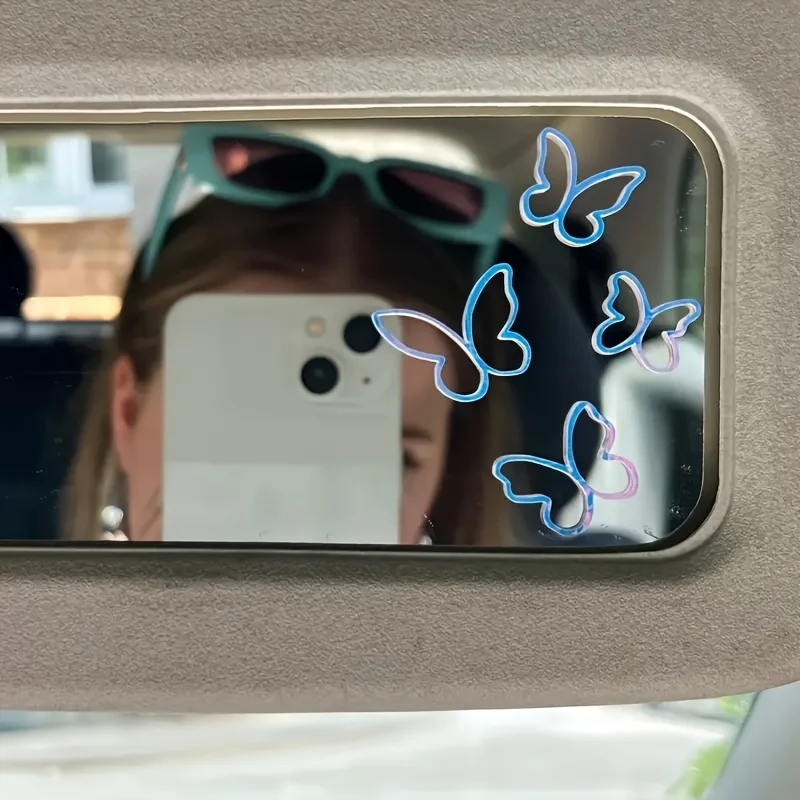 1PC Trendy Holographic Butterfly Vinyl Decal - Magical Vibe for Laptops/Phones/Cars/Water Bottles