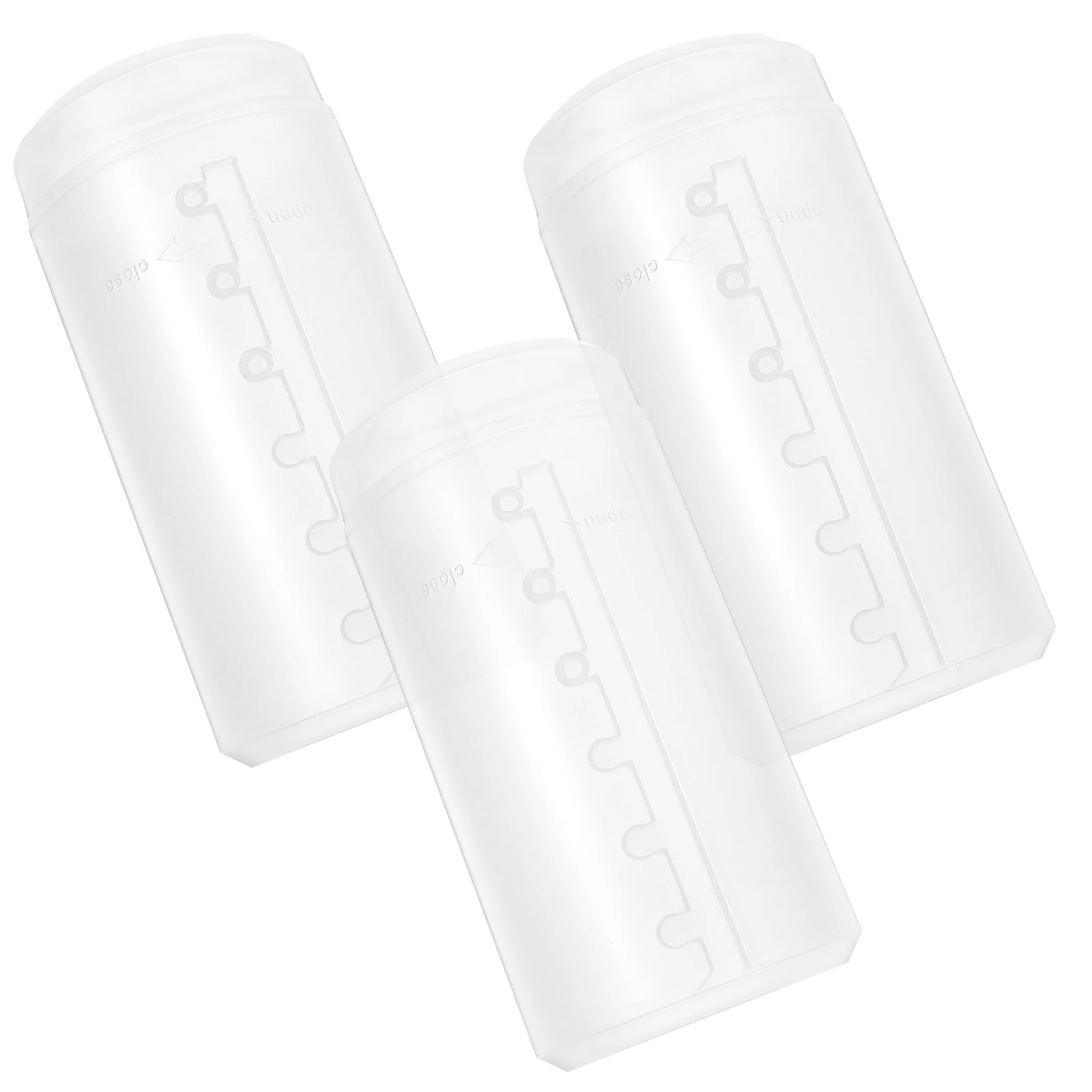 

3pcs Clear Dust proof Waterproof Retractable Makeup Brush Holders Travel Containers Plastic ganizers for Women Girls