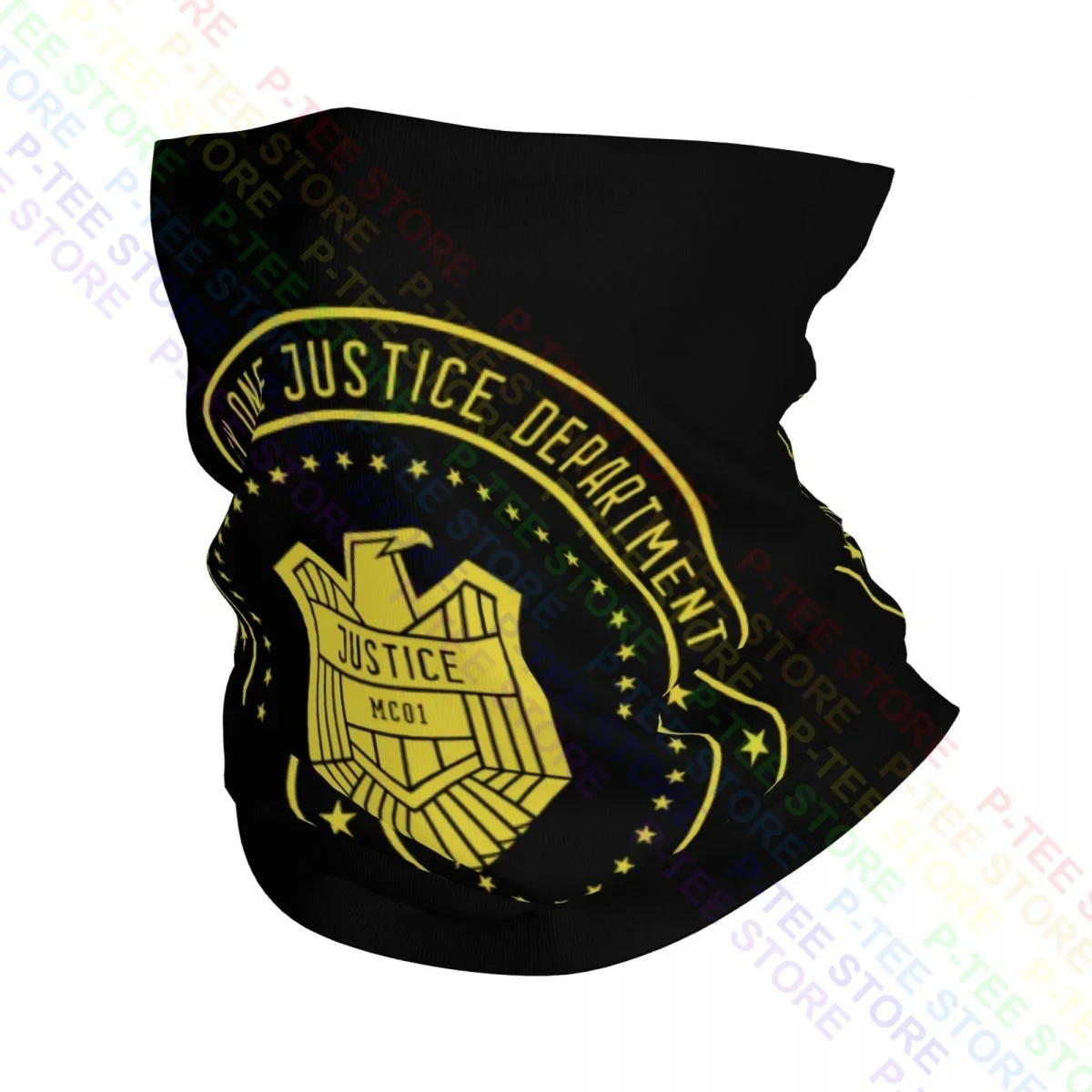 

Mega City One Justice Dept Logo Ii - Judge Comic Dredd Department Eagle Neck Gaiter Bandana Scarf Face Mask Cycling