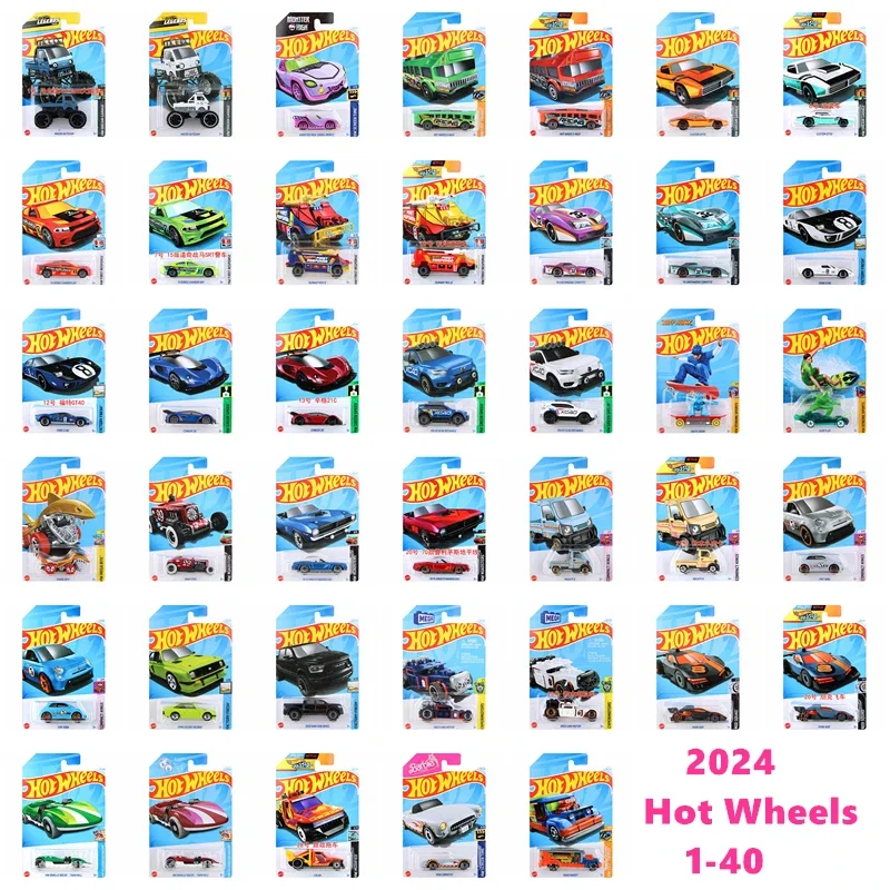 

2024 Hot Wheels Car 41 Styles 1-30 Ford GT40 Singh 21C Dodge Ram1500 Suzuki pickup truck Volvo Auto Model Boys Toys Gift