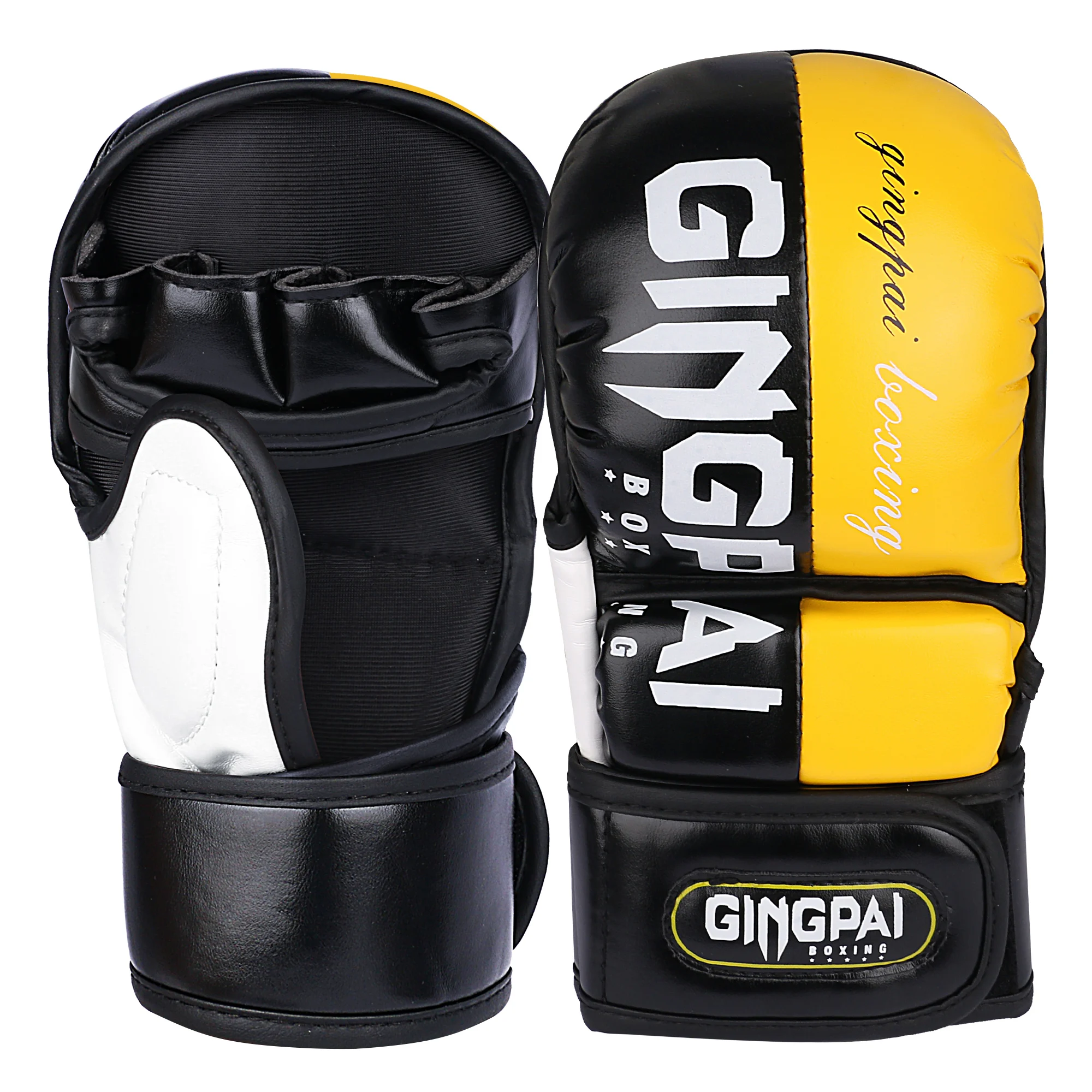 Professionelle MMA Halbfinger-Kampfboxhandschuhe, verdickte Sanda Free Fighting Mixed Martial Arts Trainingshandschuhe – Detail 13