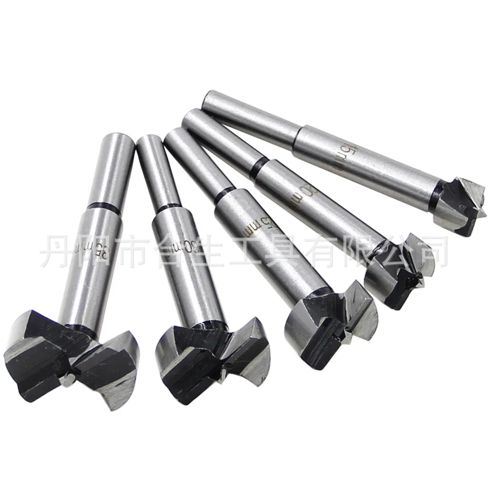 5pc Woodworking Hole Opener Drilling Bit Outlet Wood Cutting Tool Flat Wing Drilling Reaming Drill Hinge Tool Set