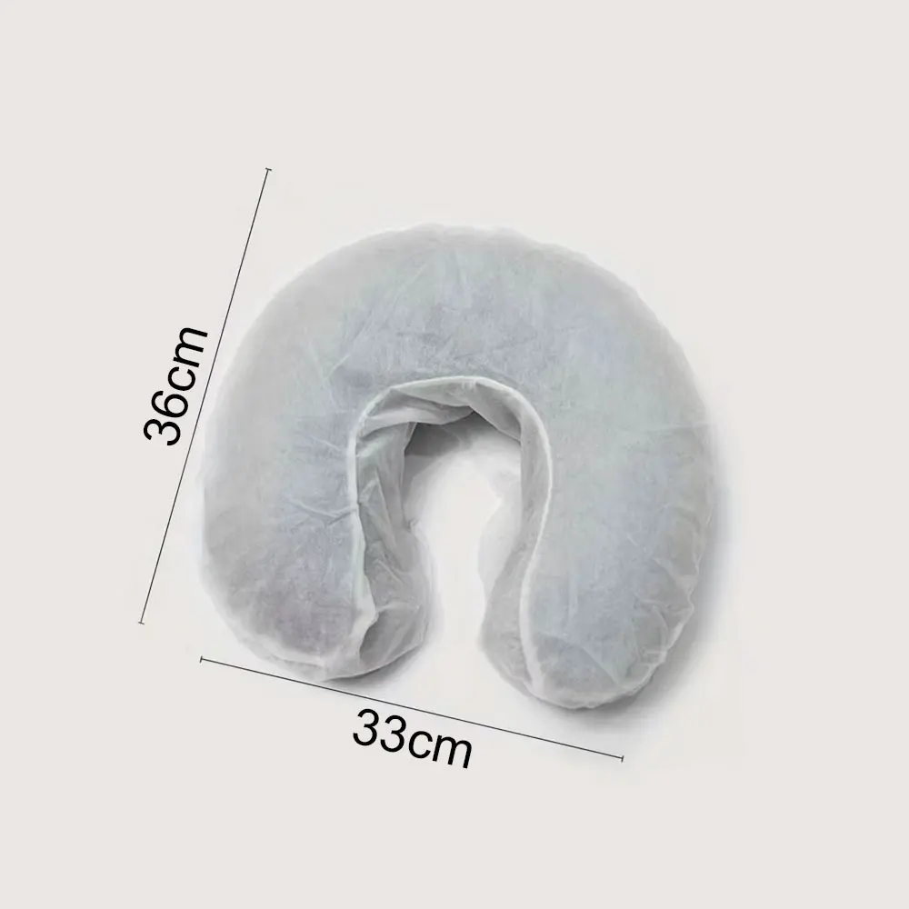50-200pcs Disposable Headrest Covers Elastic U-shaped Pillowcase Non-woven Massage Face Rest Cradle Cover Beauty SPA Supplies