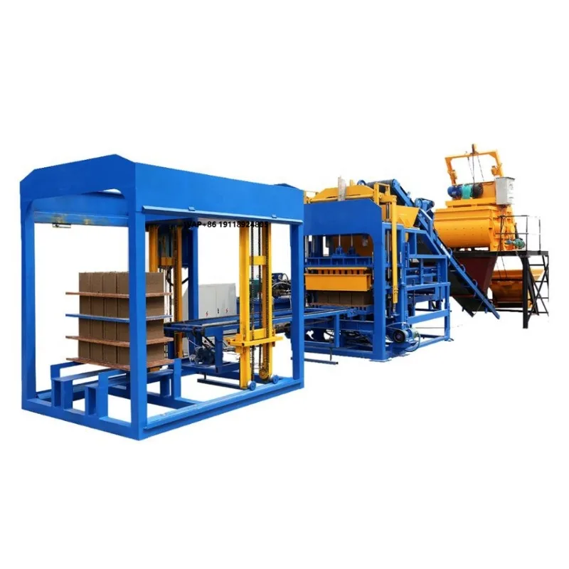 Interlocking Concrete Cement Hollow Block Machine Brick Making Machinery to Make Earn Money at Home Easily