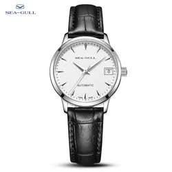 Seagull watch ladies mechanical watch business simple belt automatic mechanical watch calendar watch waterproof 6042L