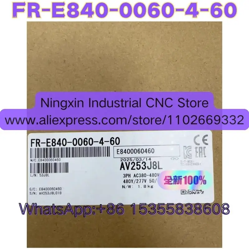 Latest Quotation New In Box Inverter FR-E840-0060-4-60  FR E840 0060 4 60 Series