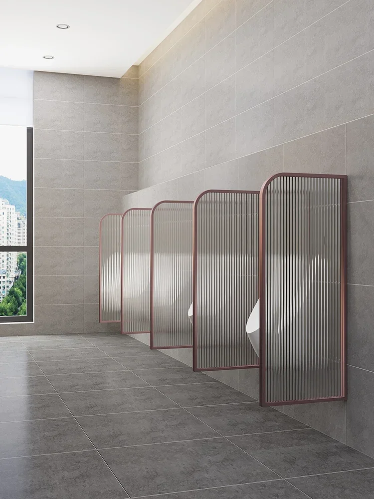 Urinal baffle stainless steel glass partition men's toilet urinal baffle hotel toilet partition
