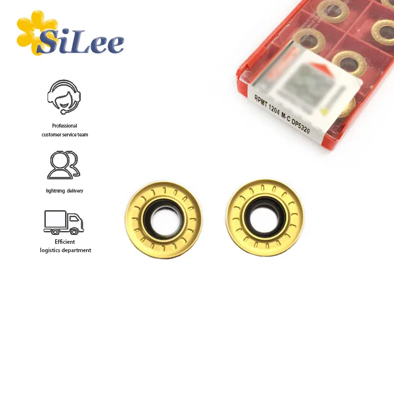 

10pcs RPMT1204 MC DP5320 CNC Carbide Round Milling Inserts For Steel SRDPN Turning Insert CNC Toolholding