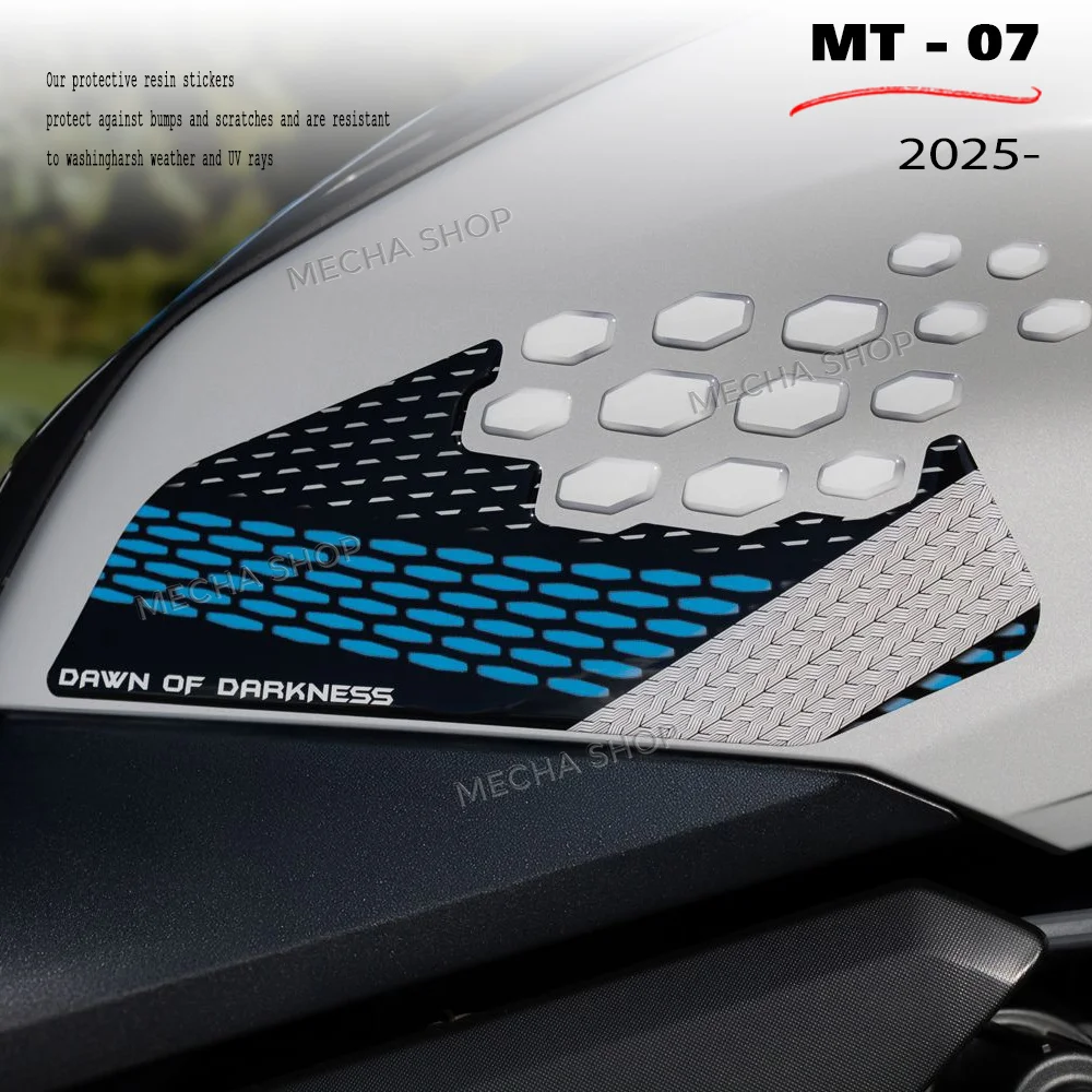 

For MT 07 MT-07 2025 Motorcycle Accessories 3D Epoxy Fuel Tank Sticker Waterproof Sticker Kit