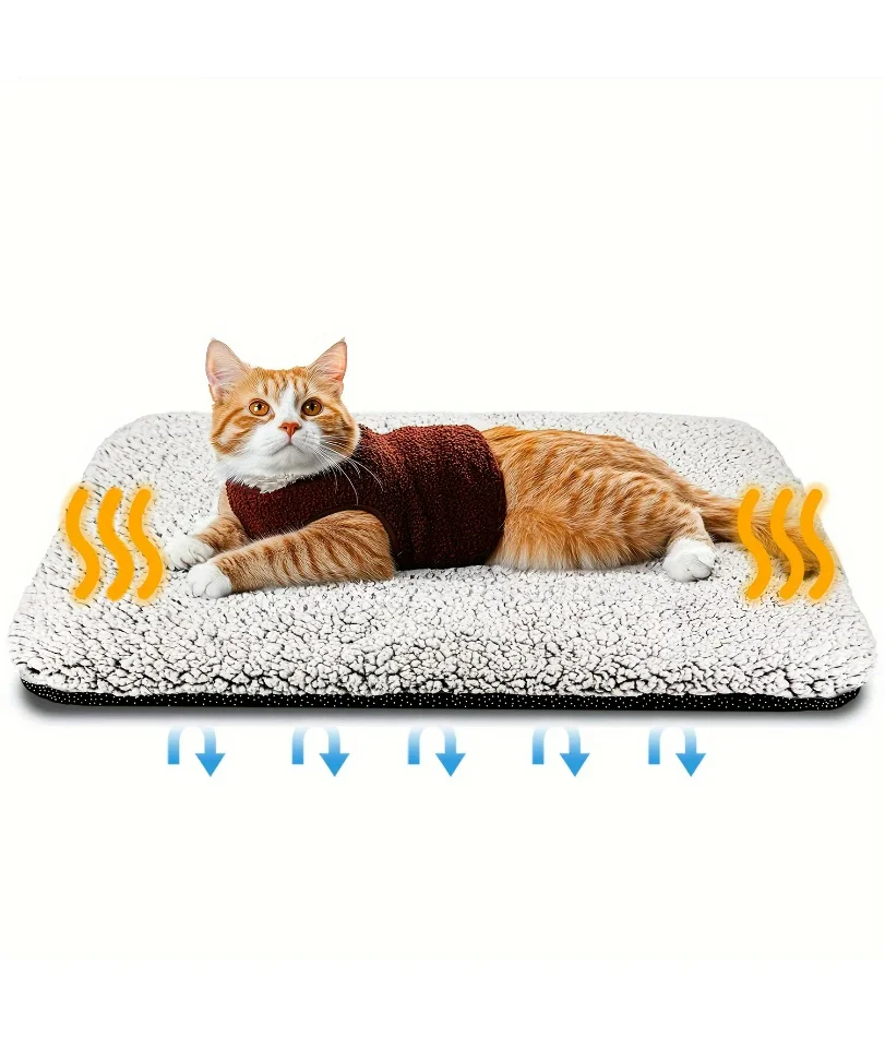 

Self-Heating Pet Pads Blanket Puppy Pad Warm Cushion Mat for Cats Dogs Washable Pets with Thermal Body Heat Reflecting Core Pad