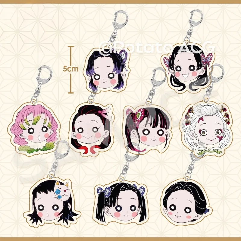 

Demon Slayer: Kimetsu No Yaiba брелок Kamado Nezuko Daki аниме периферийные устройства модный изысканный индивидуальный орнамент для школьной сумки