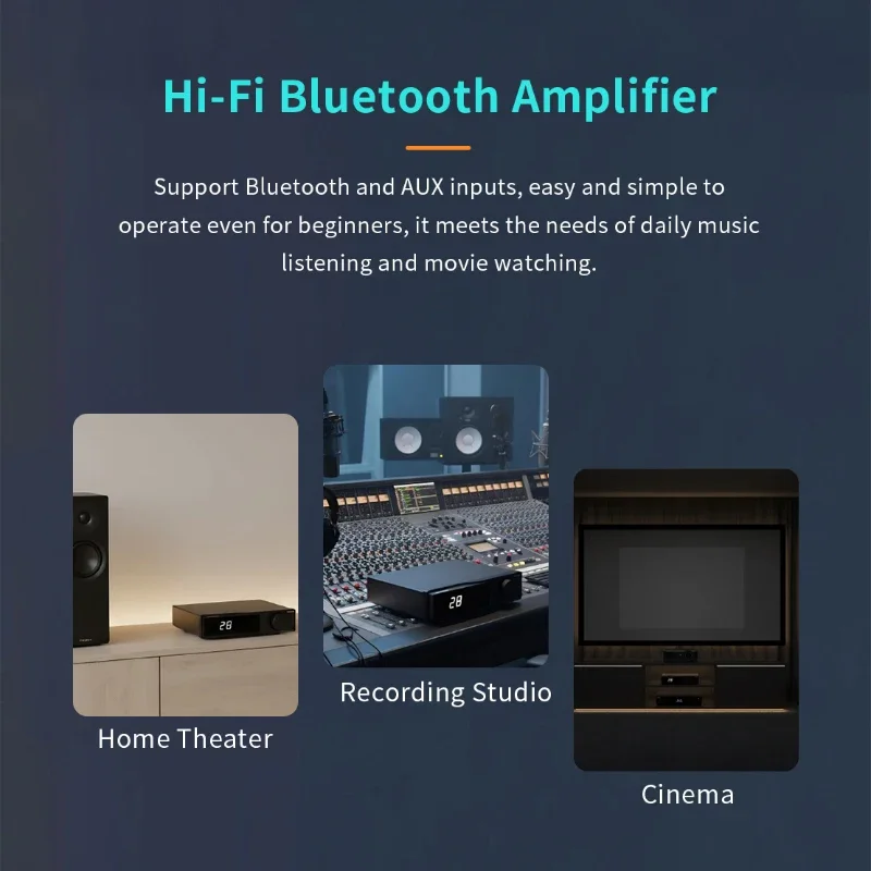 NUOVO SMSL AO10 Bluetooth HiFi Hi-Res Decoder DAC AMP Amplificatore di potenza Convertitore audio multifunzionale per la musica dell'auto domestica