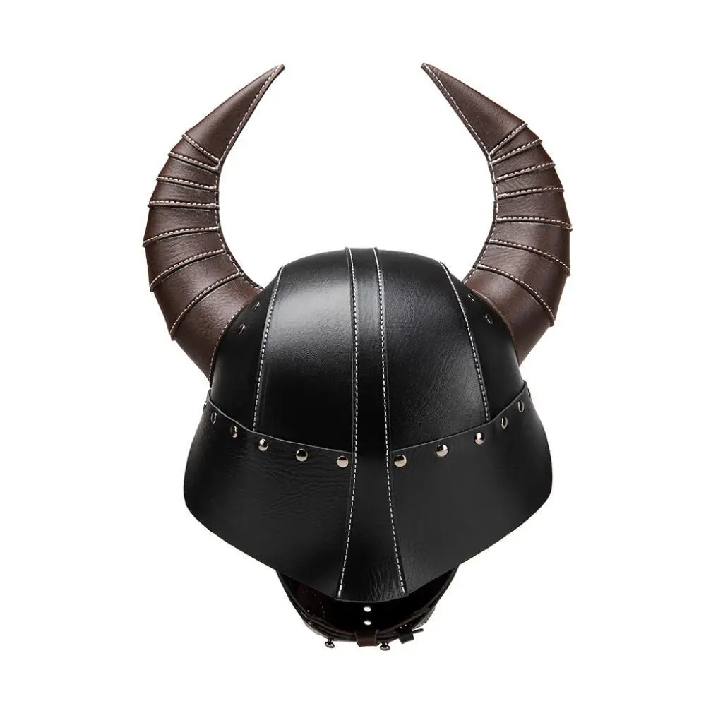 الطاعون الطبيب كوس قناع Steampunk نمط هالوين زي حفلة الدعائم القرون الوسطى تأثيري فايكنغ قرون قبعة خليط بولي Leather الجلود