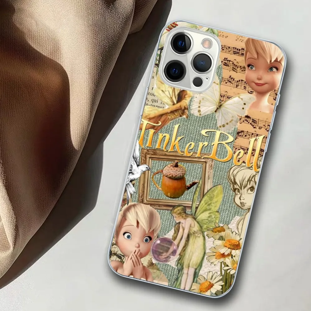 Disney Tinker Bell Phone Case For iPhone 14 11 12 13 Mini Pro XS Max Cover 6 7 8 Plus X XR SE 2020 Funda Shell