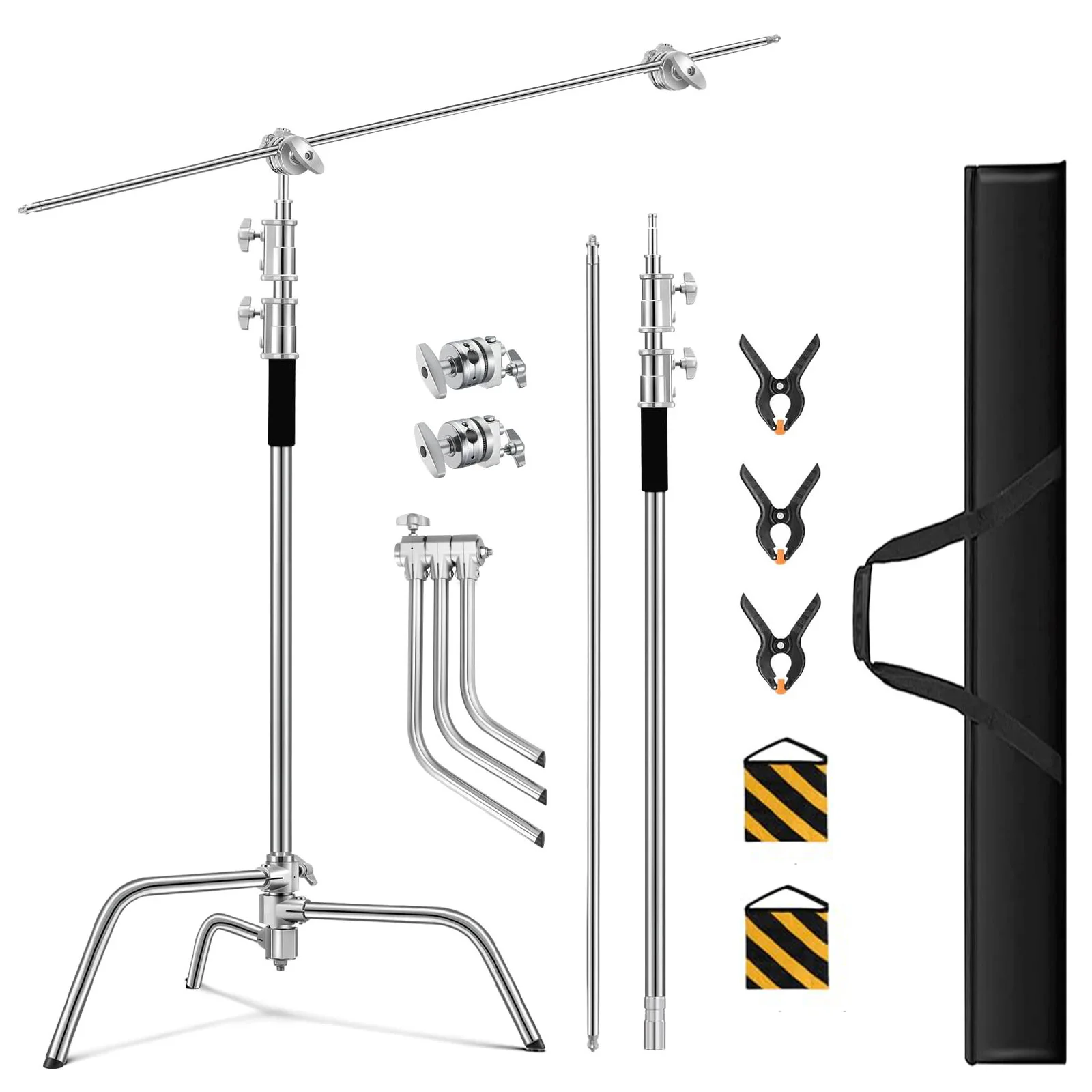 

Heavy Duty Telescopic Magic Legs Portable Tripod for Speedlite Camera Studio Photo Box Lighting Holder Photography light C Stand