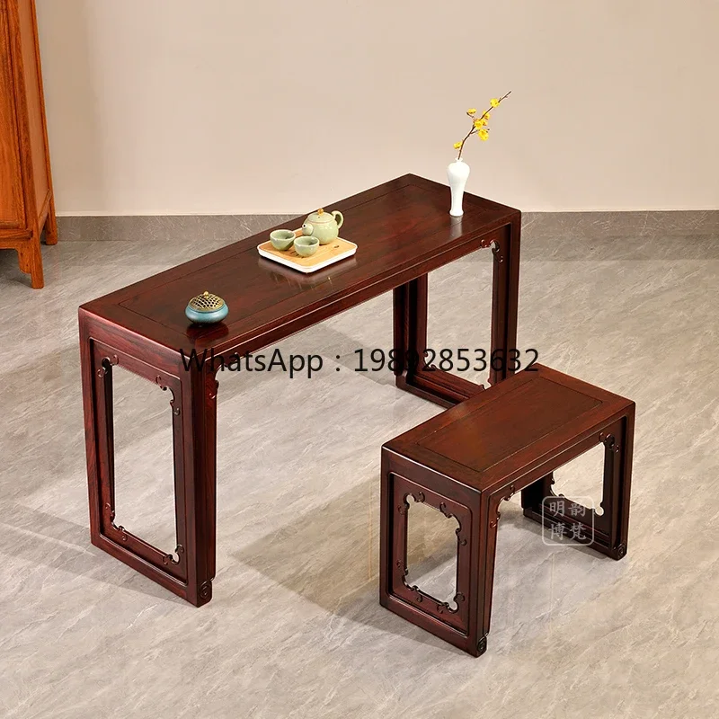 DF  Rosewood Furniture Rosewood Resonance Piano Table Guzheng Table New Chinese Style Ming Qing Antique Chinese Study Table