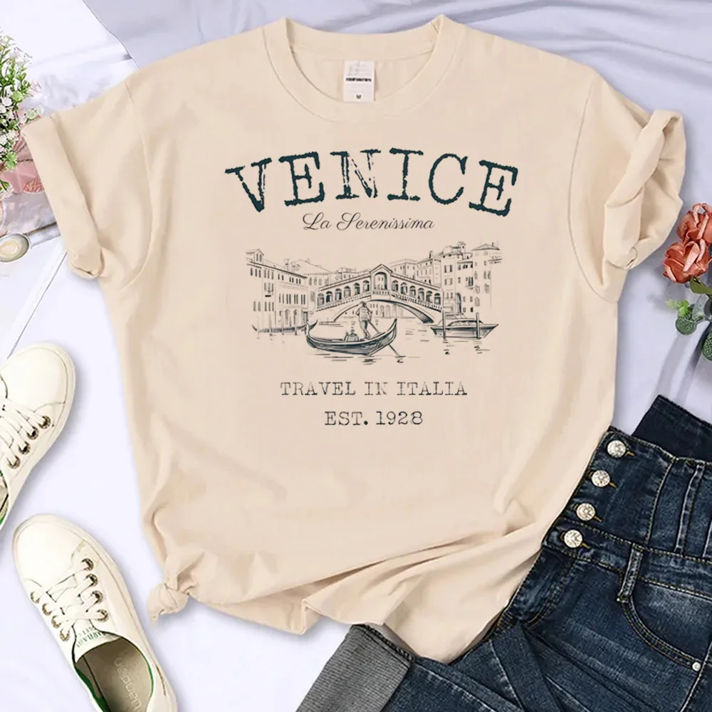 Italiano t shirt women streetwear Japanese manga top girl funny Japanese anime clothing
