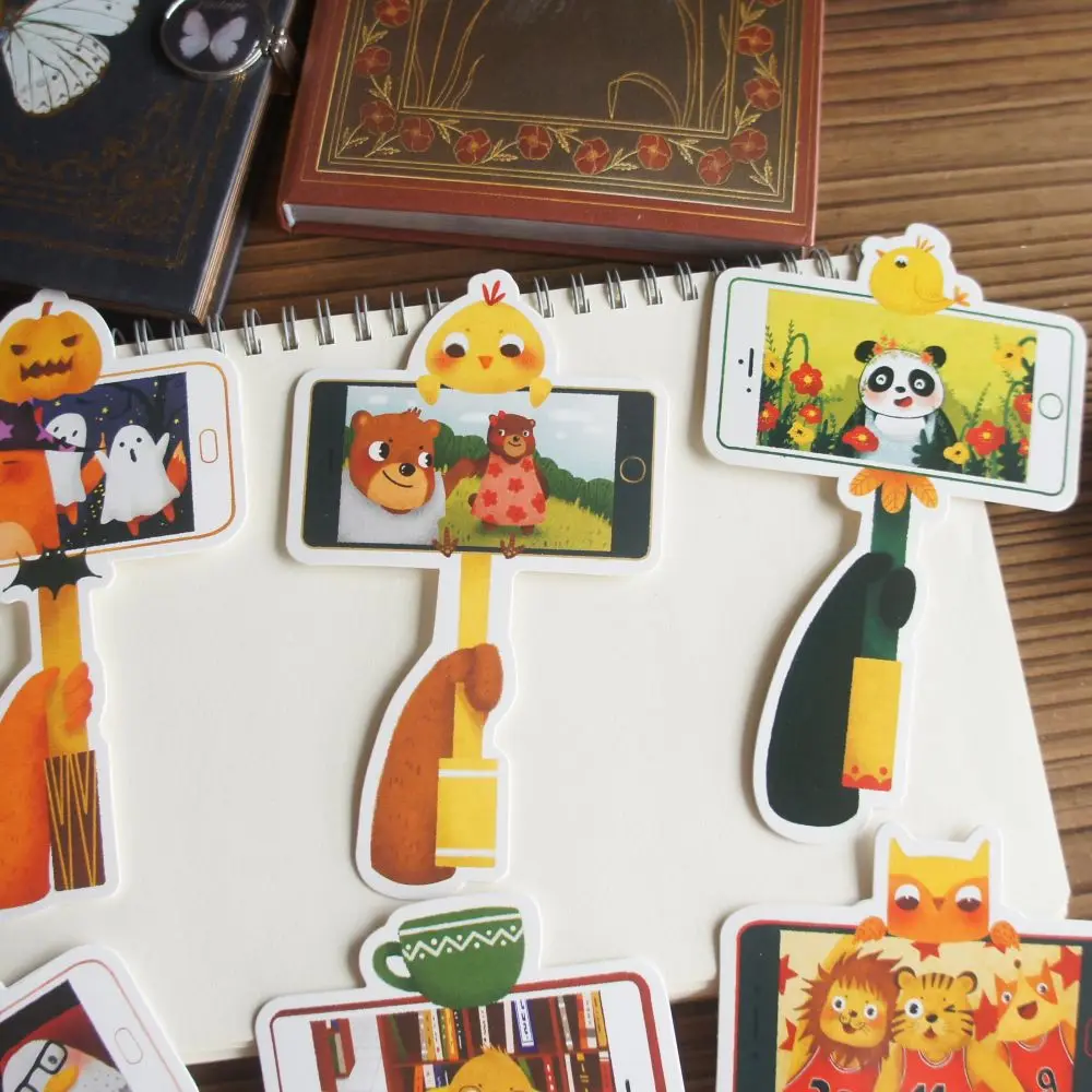 

15pcs Animal Love Do Selfie Card As Party Invitation DIY Decoration Gift Message Card Postcard Scrapbooking Use