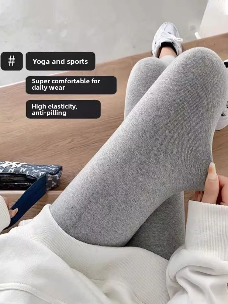 

ay Брюки для йоги с высокой талией на подкладке Thi, женские осенне-зимние обтягивающие ковчег для похудения, повседневные брюки с узором кожи...