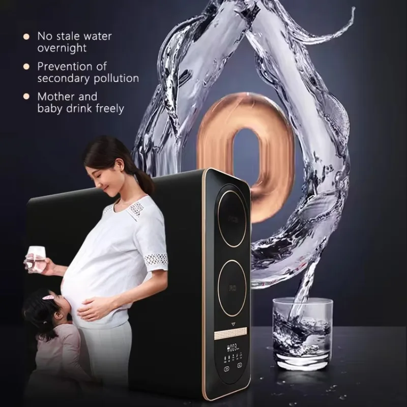 Electric Plastic Undersink Reverse Osmosis Water Purifier 800G High Flow Tankless 3-Stage Eco-Friendly Household Use For
