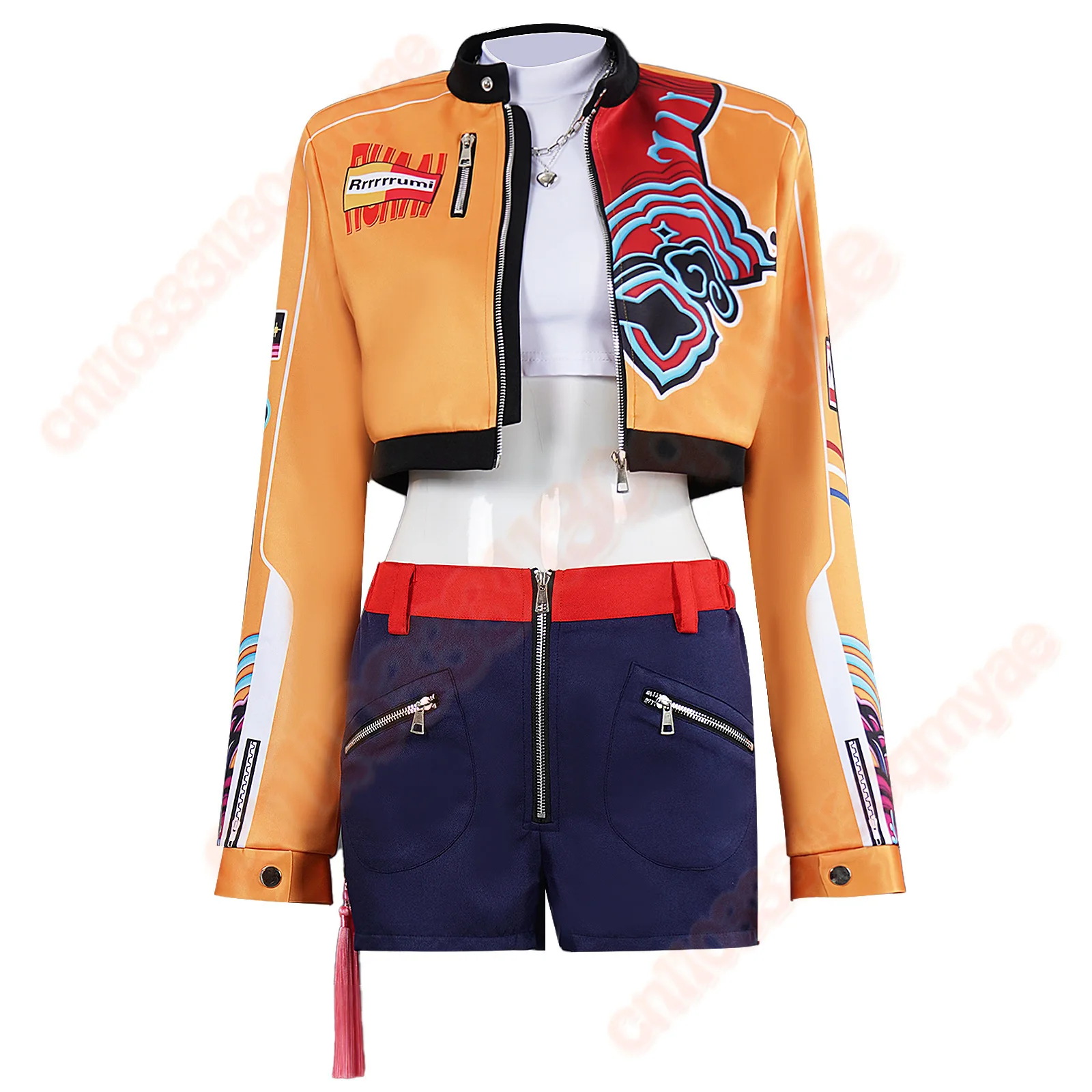 Anime KPop 악마 사냥꾼 슈퍼스타 Saja Boys 코스프레 의상 Rumi Mira Zoey Baby 할로윈 슈트