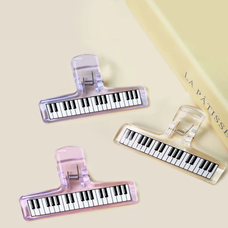 Penjepit Akrilik Transparan untuk Lembaran Musik Piano, Tempat Penyimpanan Pita Musik untuk Siswa, Folder Penampilan Elegan, Tempat Penyimpanan Skor Musik Piano, Alat Tulis