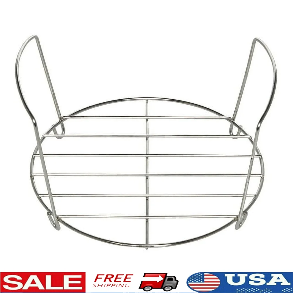 رف تحميص من الفولاذ المقاوم للصدأ، ركيزة طبخ مرتفعة 6 كيو تي 8 كيو تي، طباخات متينة غير لاصقة لتصريف الشحوم، وجبات صحية