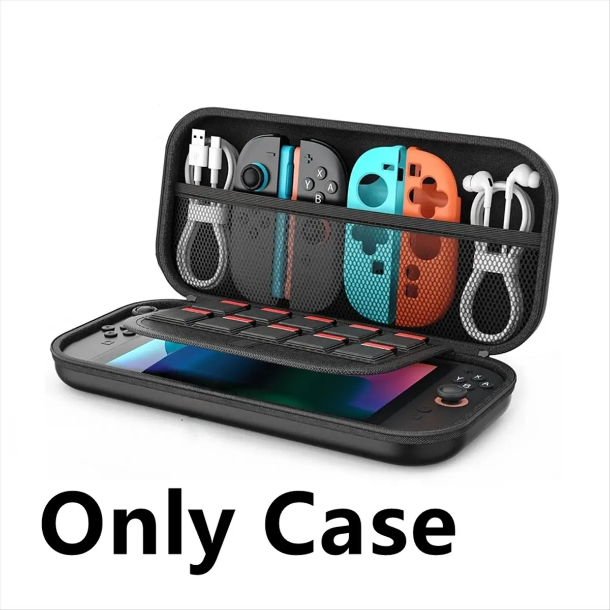 DT314 Mon.Hard Carrying Case for Switch 2 Shockproof Portable Storage Bag Zipper Handbag Hard Shell Storage Bag Protective