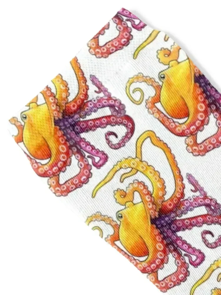 Octopus Sunrise Socks christmas gifts essential Designer Man Socks Women's