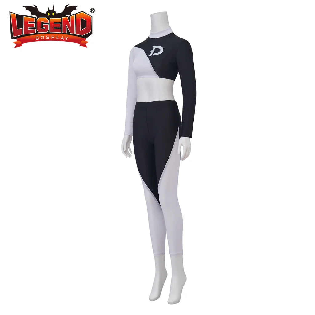 متوفر في المخزون أزياء داني فانتوم التأثيرية داني فانتون فانتوم البنطال القصير طماق النساء طويلة الأكمام أزياء الهالوين